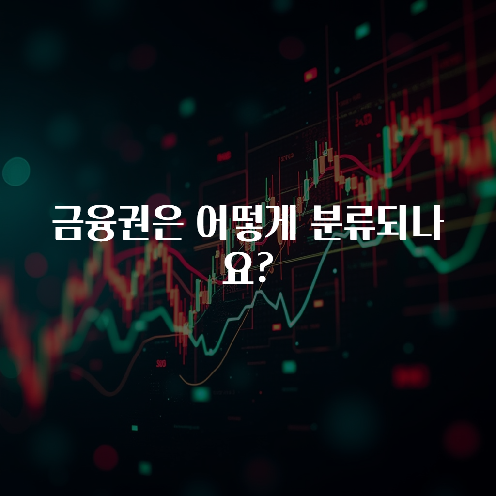 금융권은 어떻게 분류되나요?