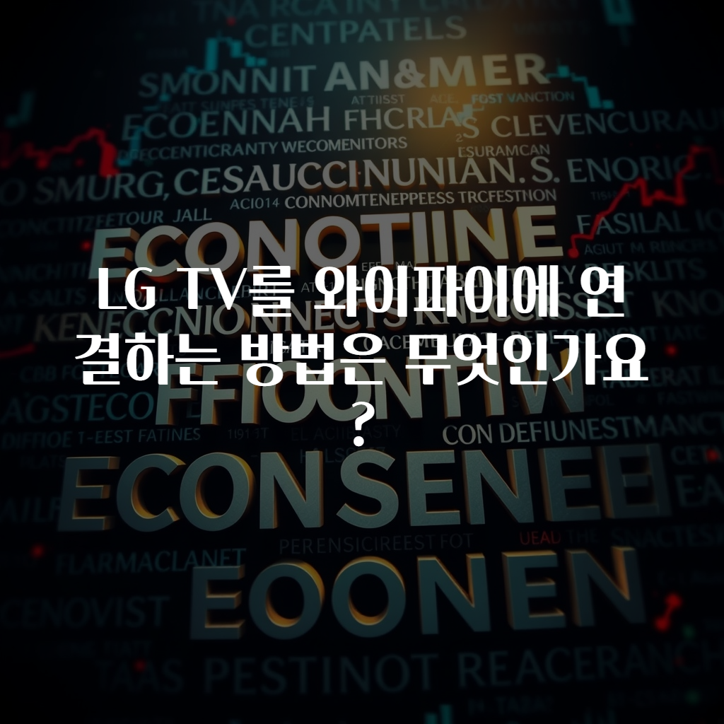 LG TV를 와이파이에 연결하는 방법은 무엇인가요?