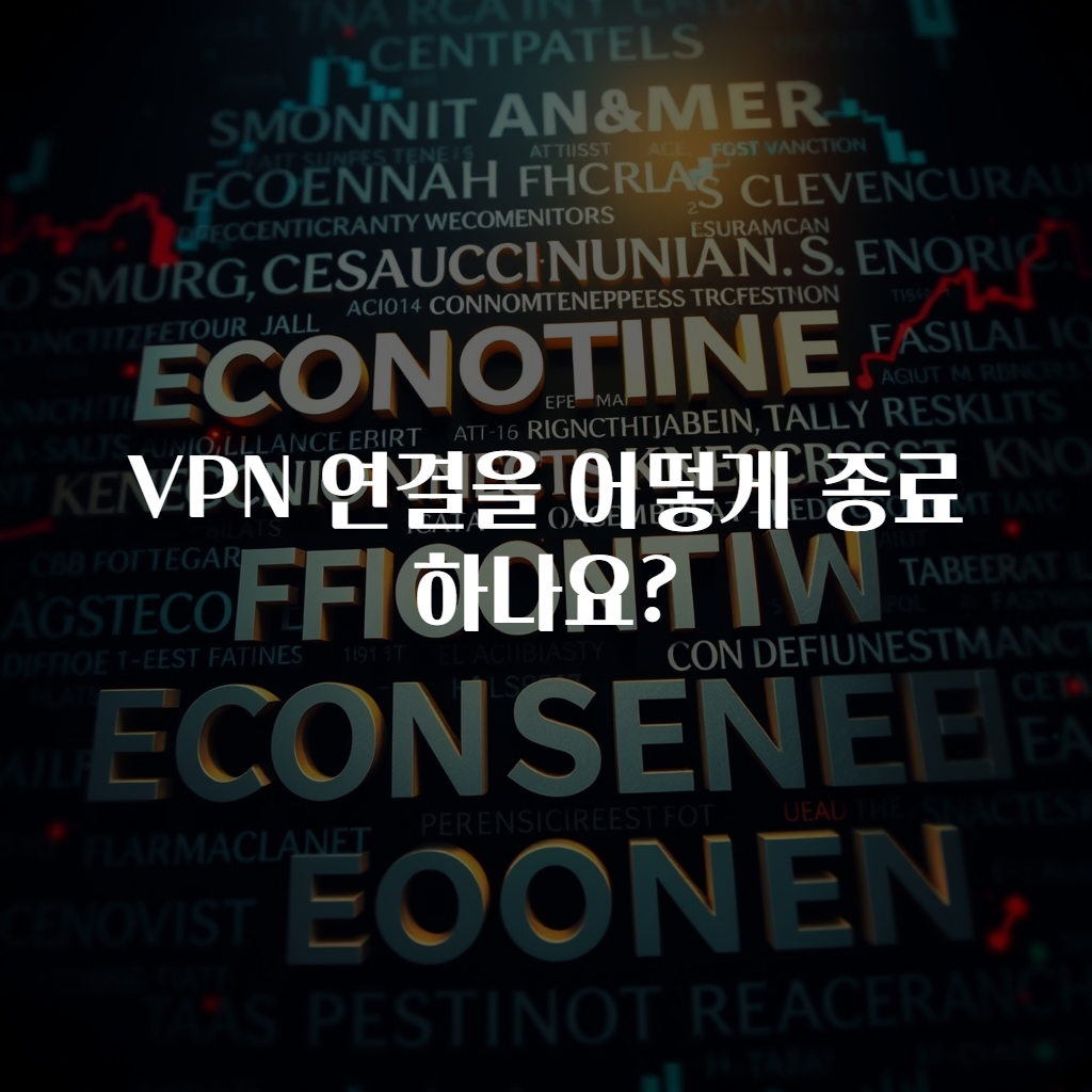 VPN 연결을 어떻게 종료하나요?