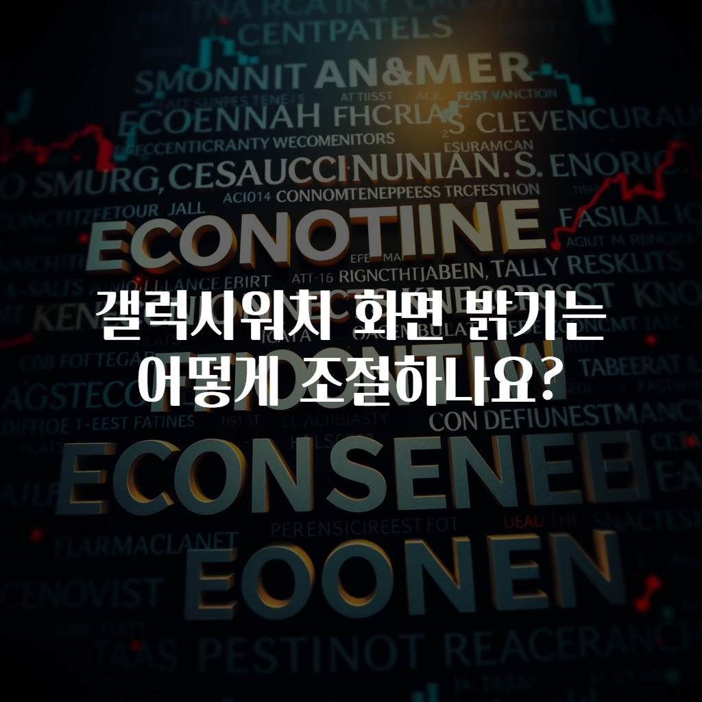 갤럭시워치 화면 밝기는 어떻게 조절하나요?