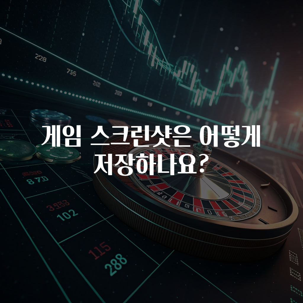 게임 스크린샷은 어떻게 저장하나요?