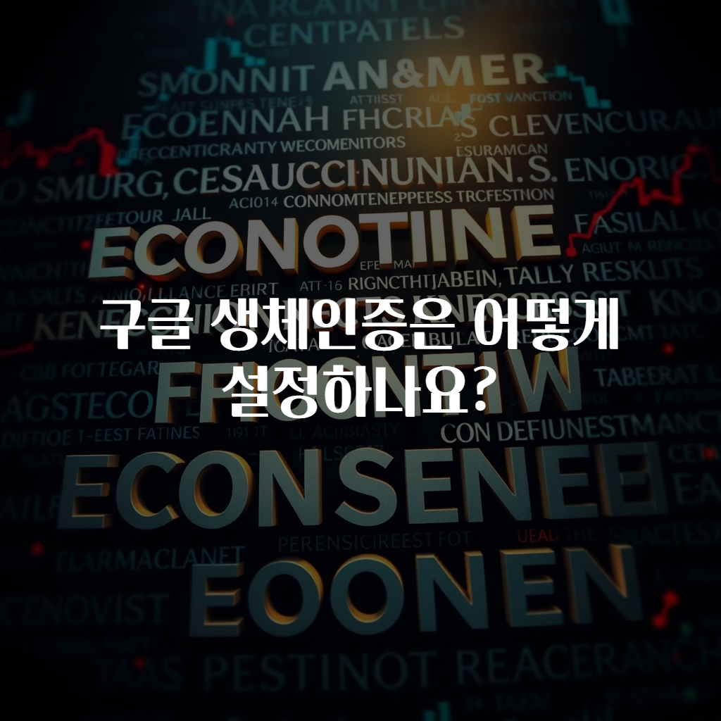 구글 생체인증은 어떻게 설정하나요?