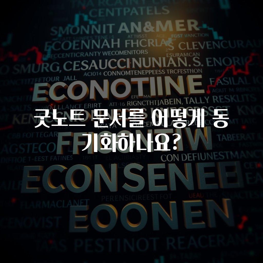 굿노트 문서를 어떻게 동기화하나요?