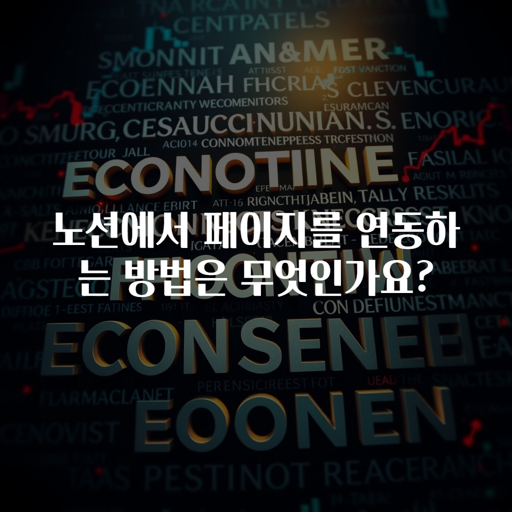 노션에서 페이지를 연동하는 방법은 무엇인가요?