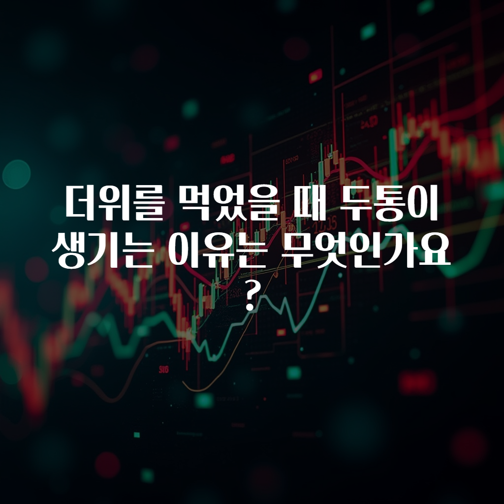 더위를 먹었을 때 두통이 생기는 이유는 무엇인가요?