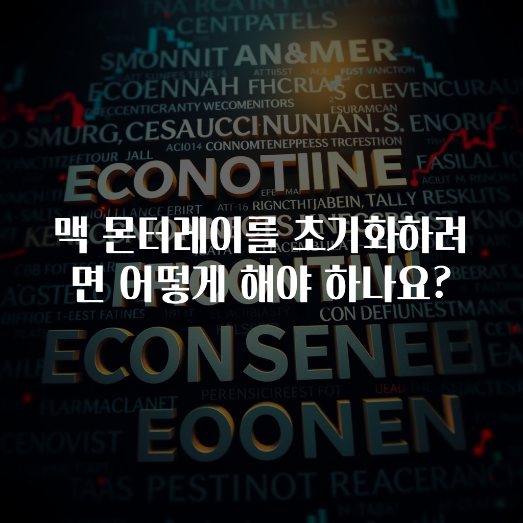 맥 몬터레이를 초기화하려면 어떻게 해야 하나요?
