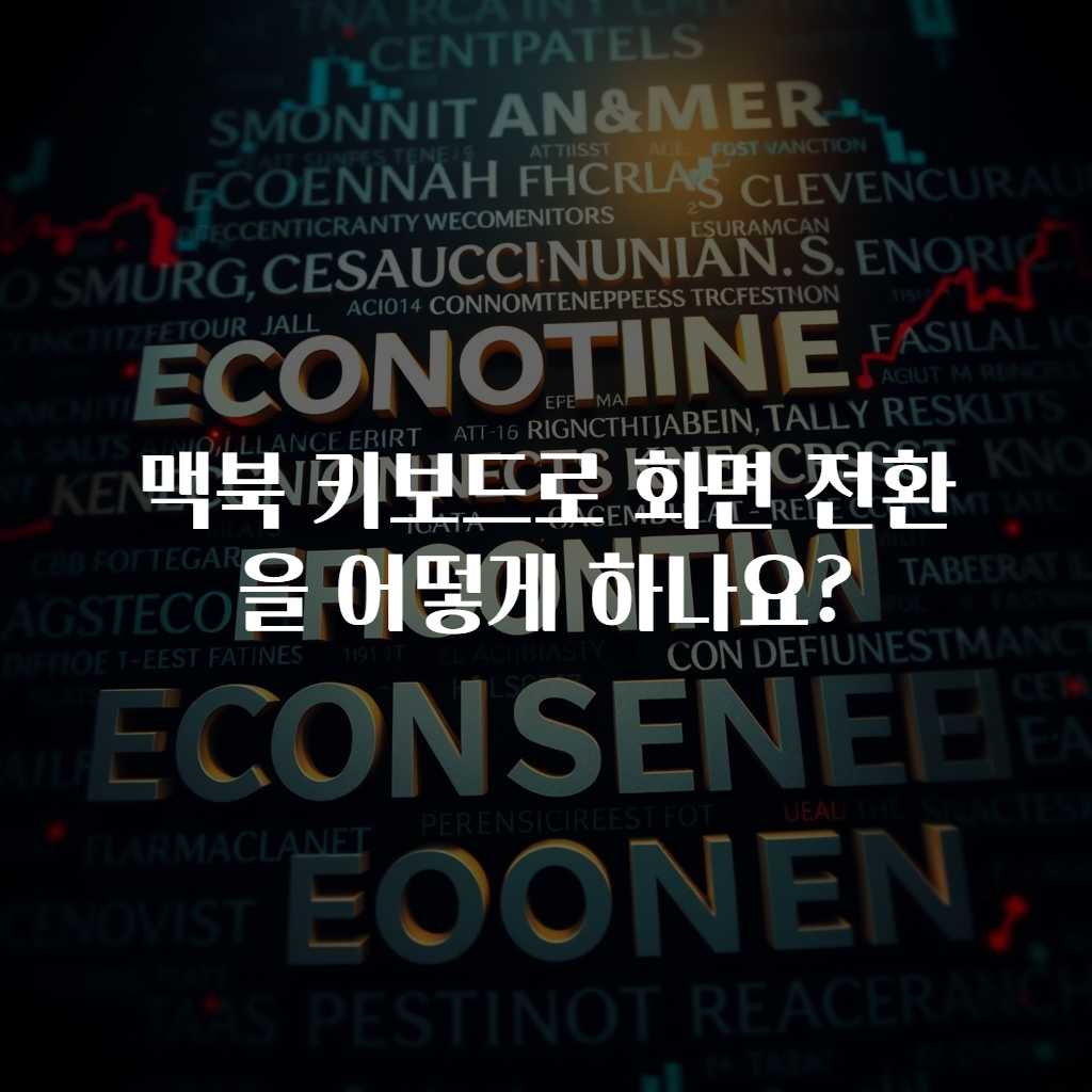 맥북 키보드로 화면 전환을 어떻게 하나요?
