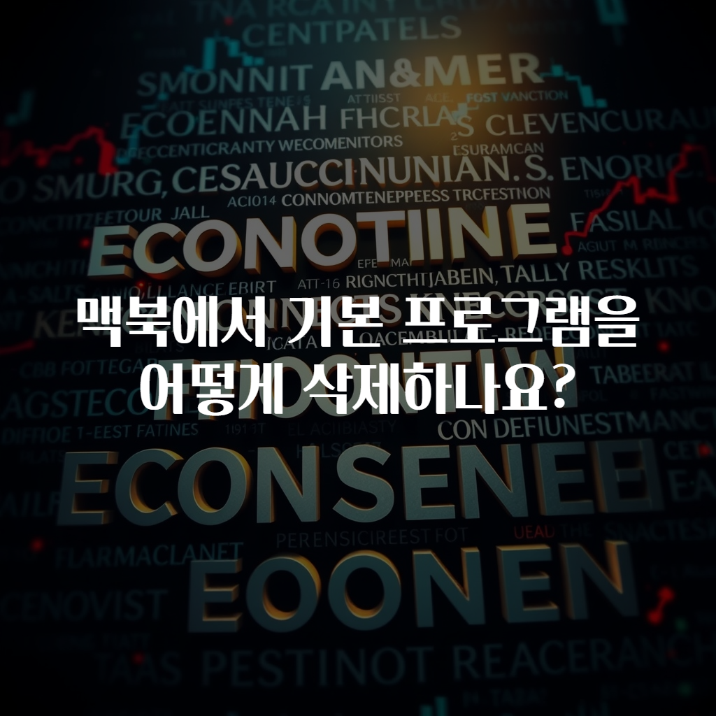 맥북에서 기본 프로그램을 어떻게 삭제하나요?