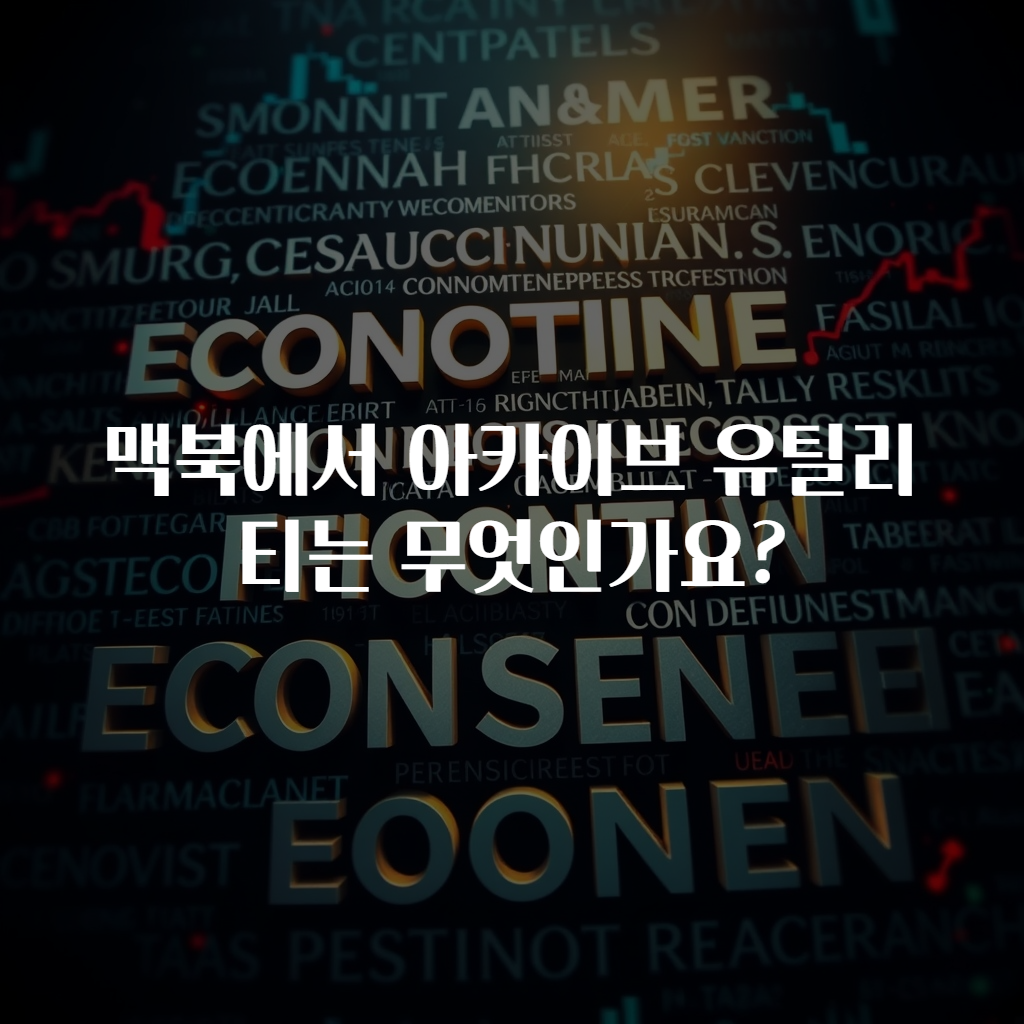 맥북에서 아카이브 유틸리티는 무엇인가요?