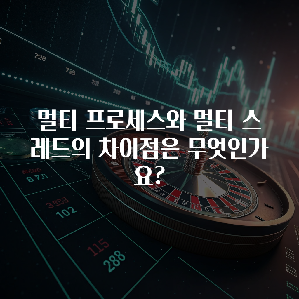 멀티 프로세스와 멀티 스레드의 차이점은 무엇인가요?