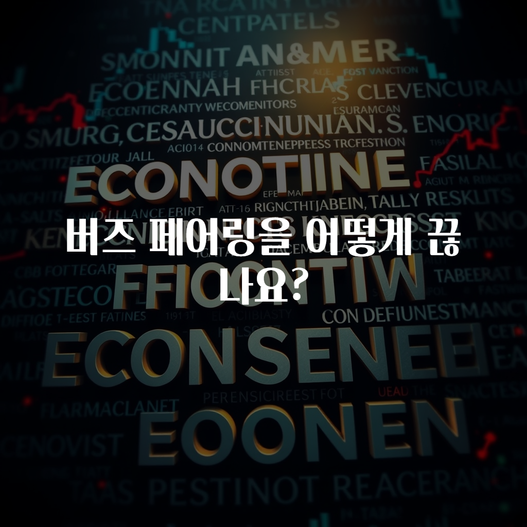 버즈 페어링을 어떻게 끊나요?
