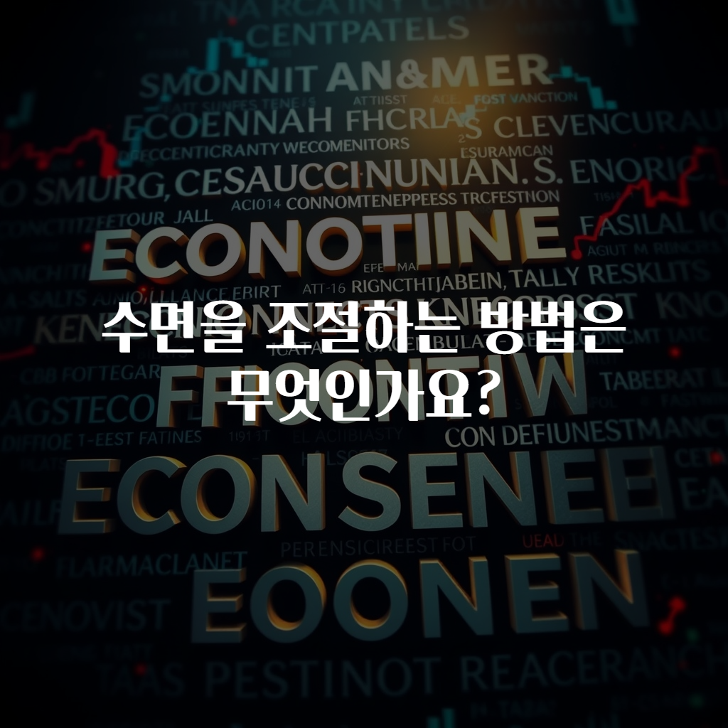 수면을 조절하는 방법은 무엇인가요?