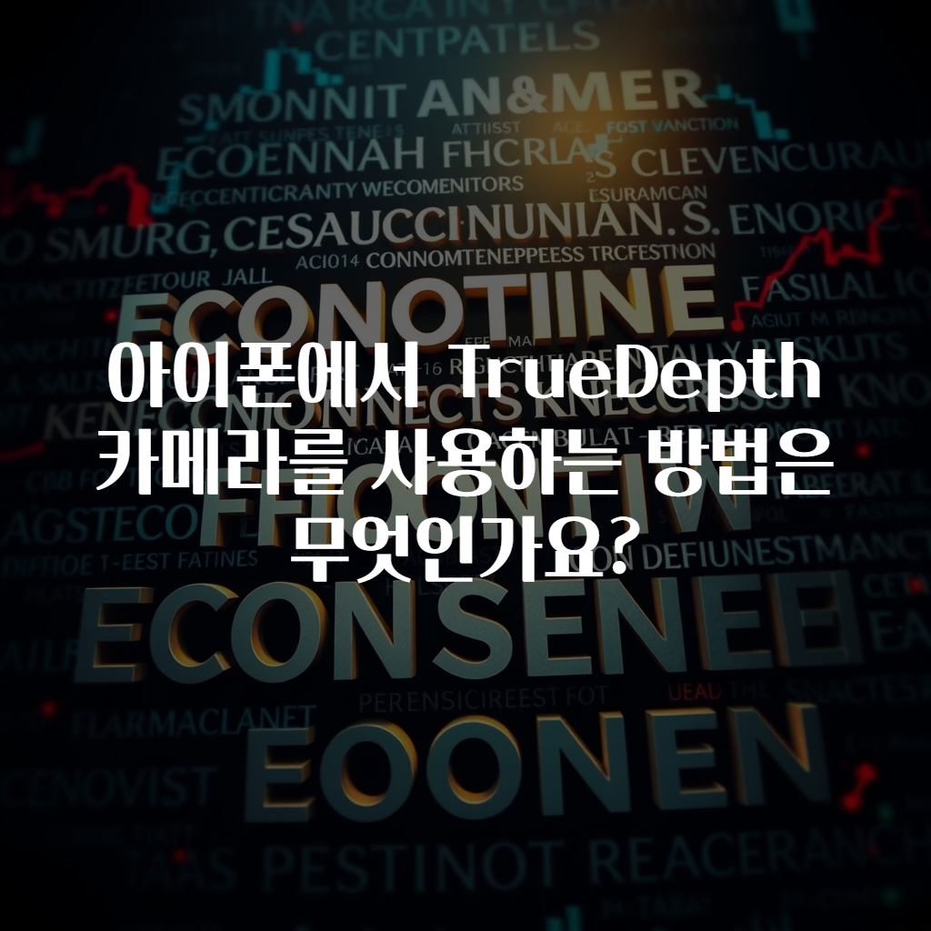 아이폰에서 TrueDepth 카메라를 사용하는 방법은 무엇인가요?