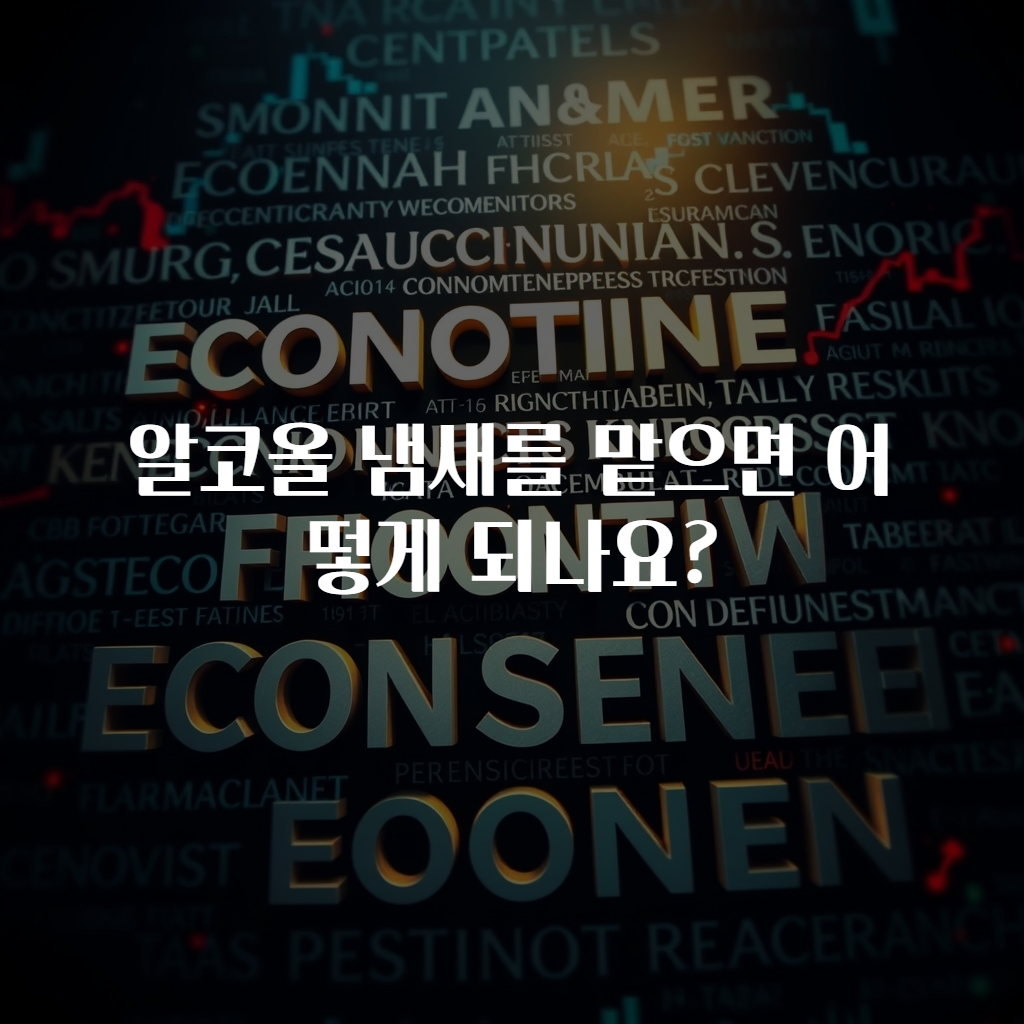 알코올 냄새를 맡으면 어떻게 되나요?