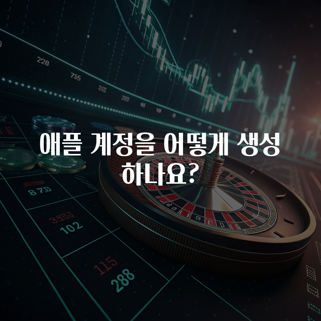 애플 계정을 어떻게 생성하나요?