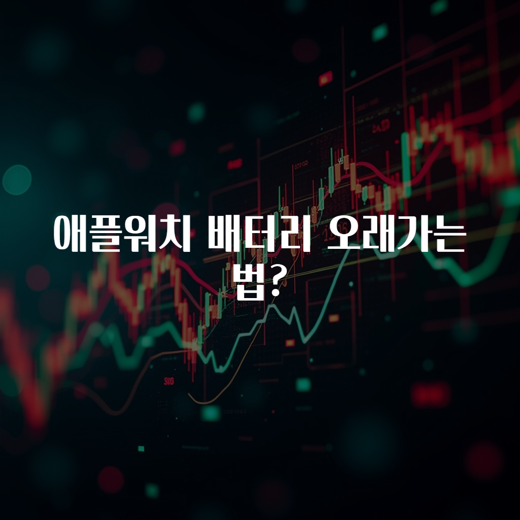 애플워치 배터리 오래가는법?