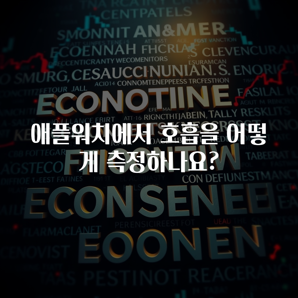 애플워치에서 호흡을 어떻게 측정하나요?