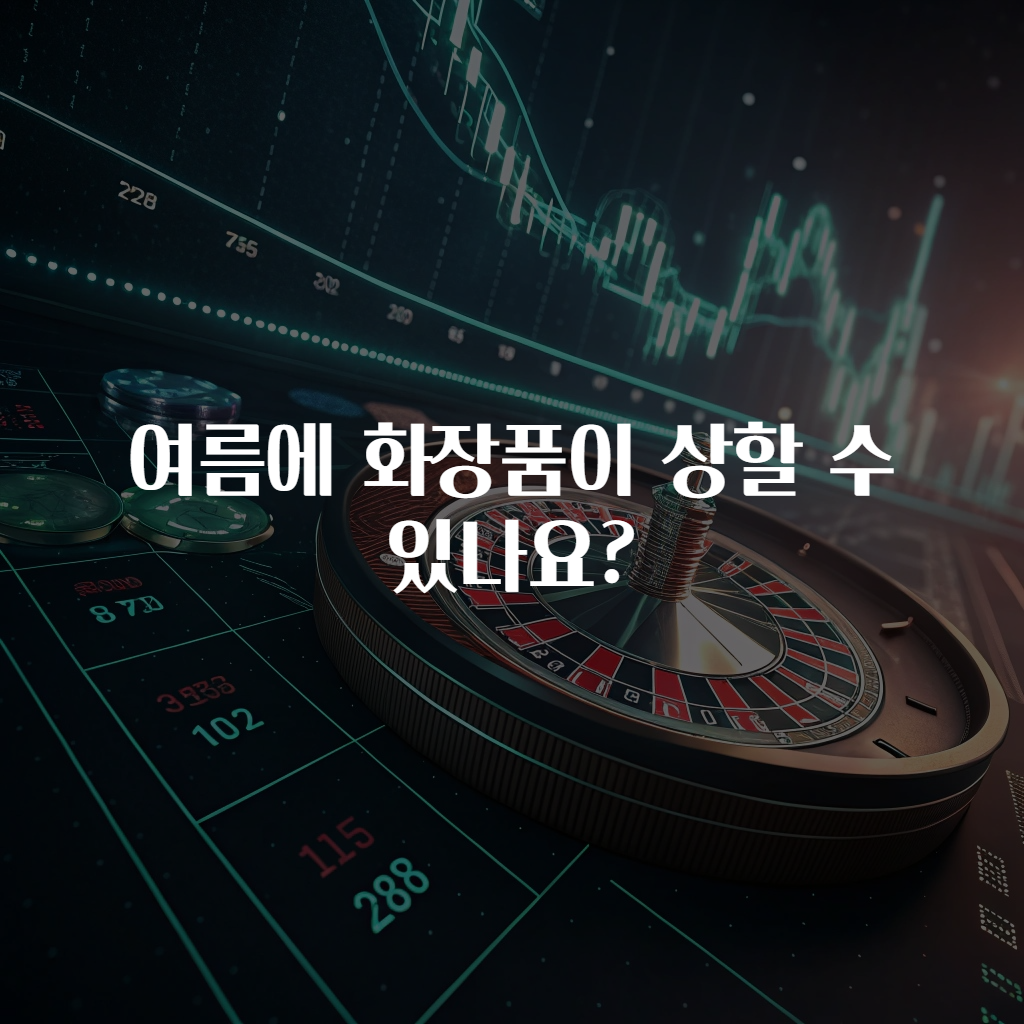 여름에 화장품이 상할 수 있나요?