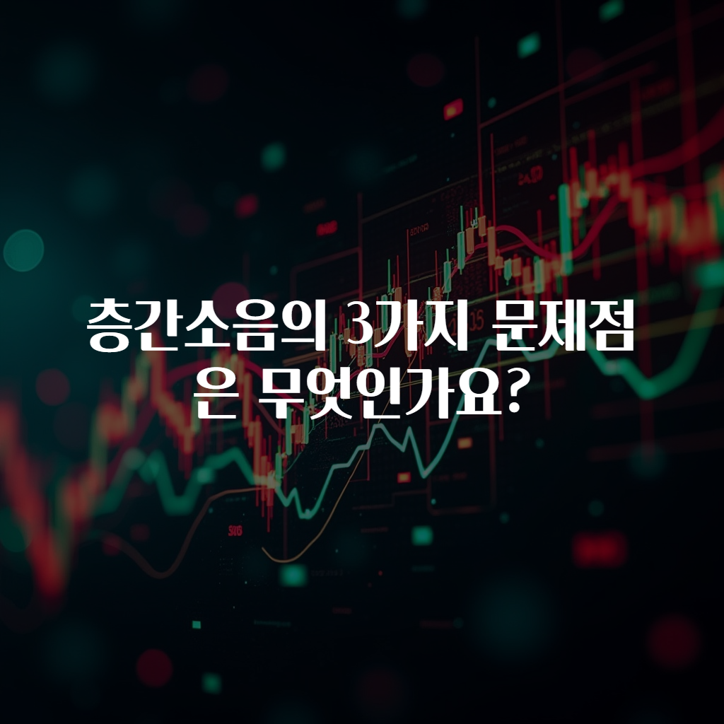 층간소음의 3가지 문제점은 무엇인가요?