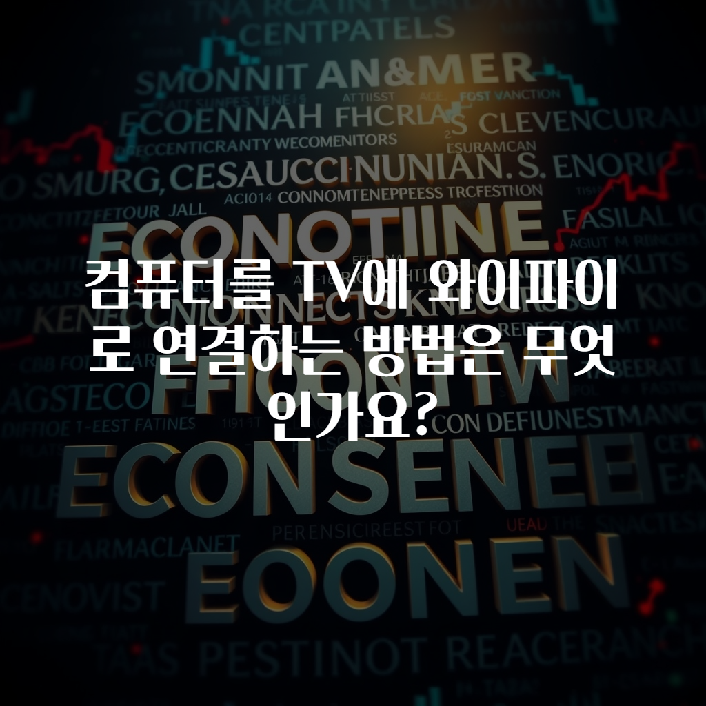 컴퓨터를 TV에 와이파이로 연결하는 방법은 무엇인가요?
