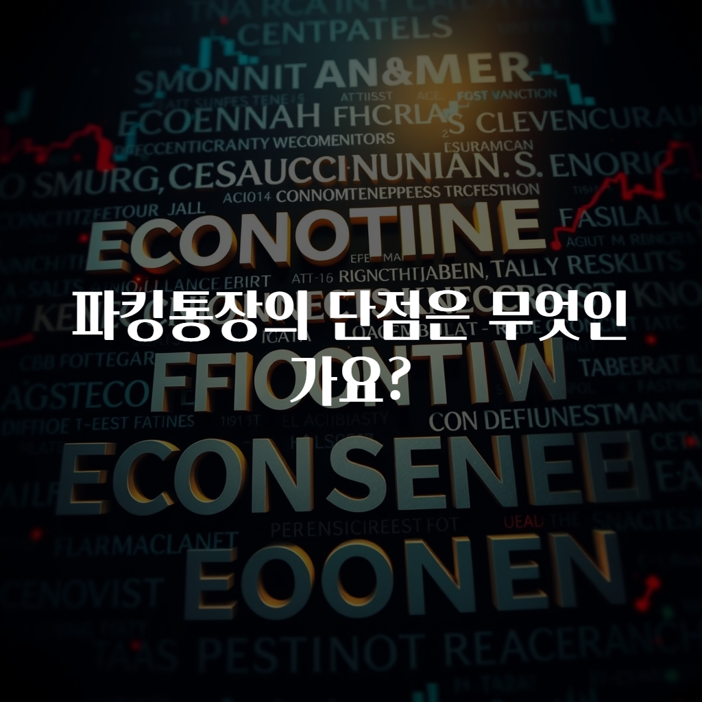 파킹통장의 단점은 무엇인가요?