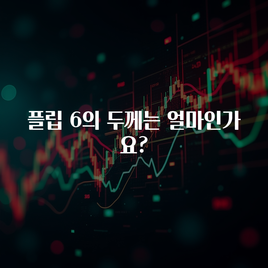 플립 6의 두께는 얼마인가요?