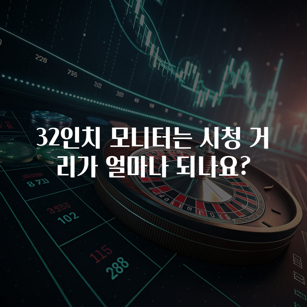 32인치 모니터는 시청 거리가 얼마나 되나요?