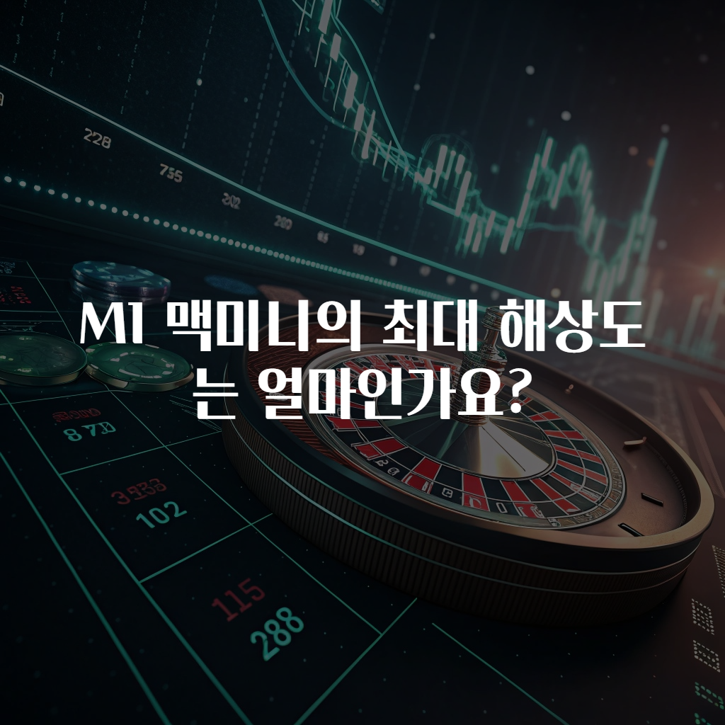 M1 맥미니의 최대 해상도는 얼마인가요?