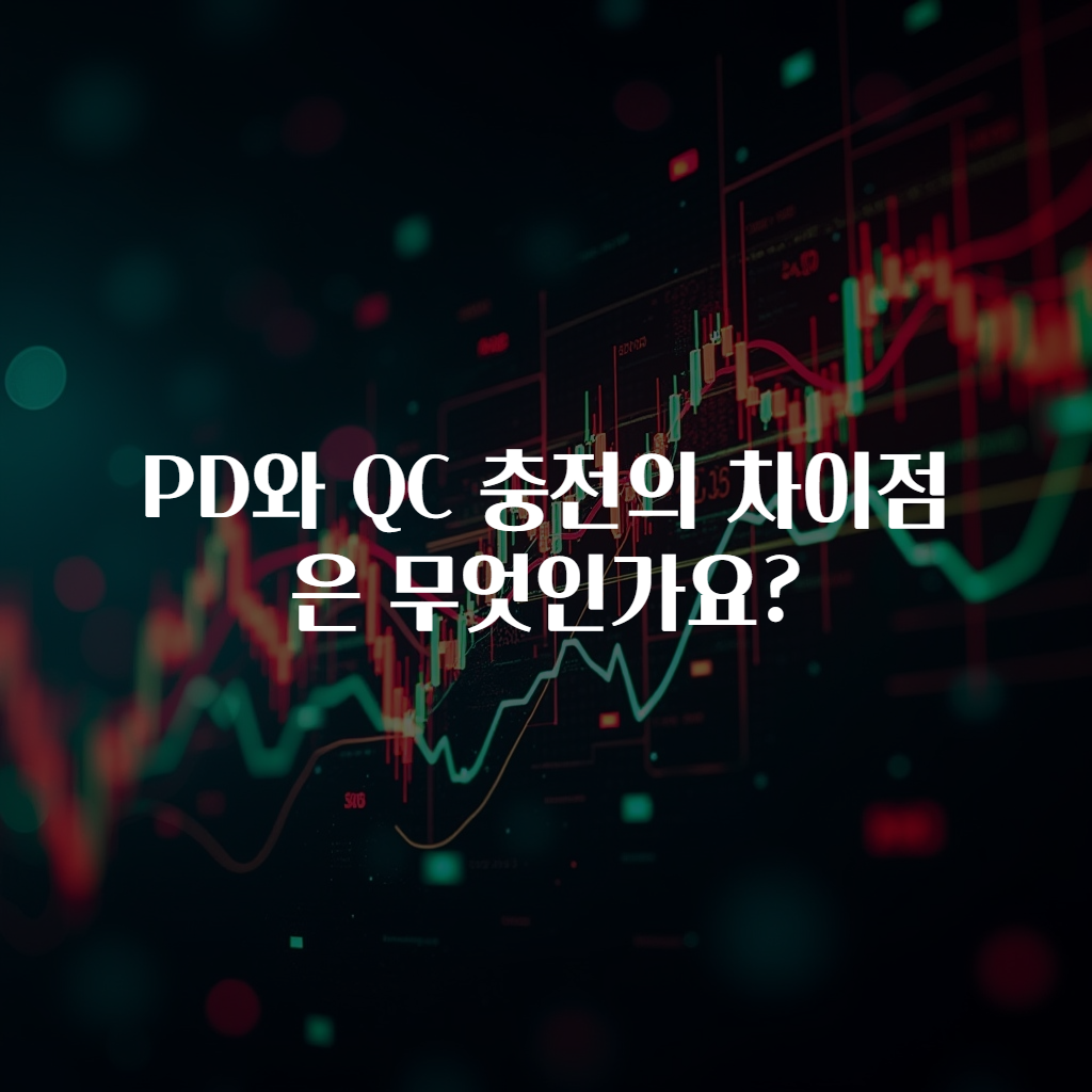 PD와 QC 충전의 차이점은 무엇인가요?