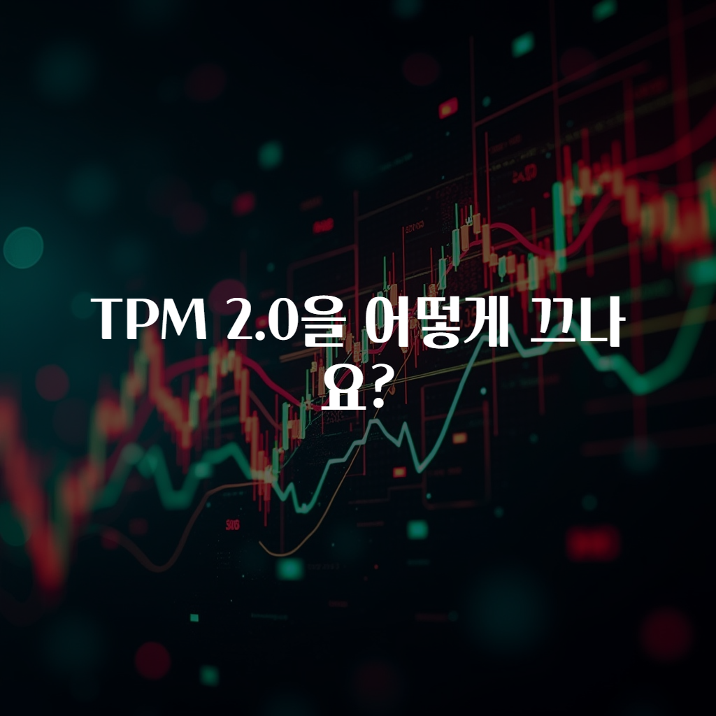 TPM 2.0을 어떻게 끄나요?