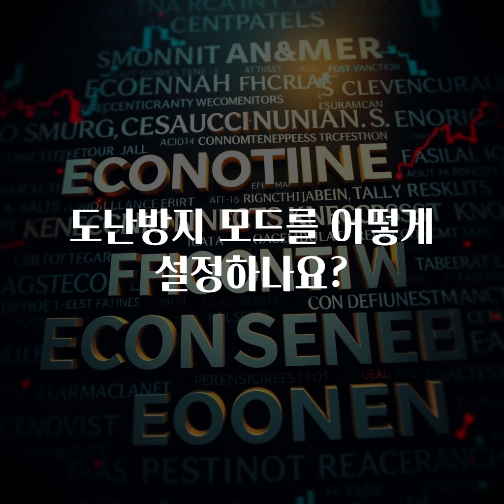 도난방지 모드를 어떻게 설정하나요?