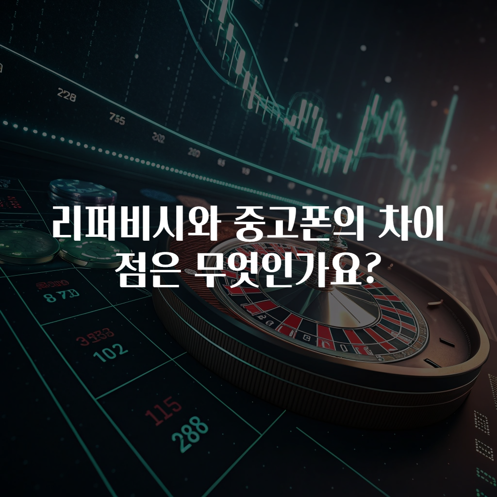 리퍼비시와 중고폰의 차이점은 무엇인가요?
