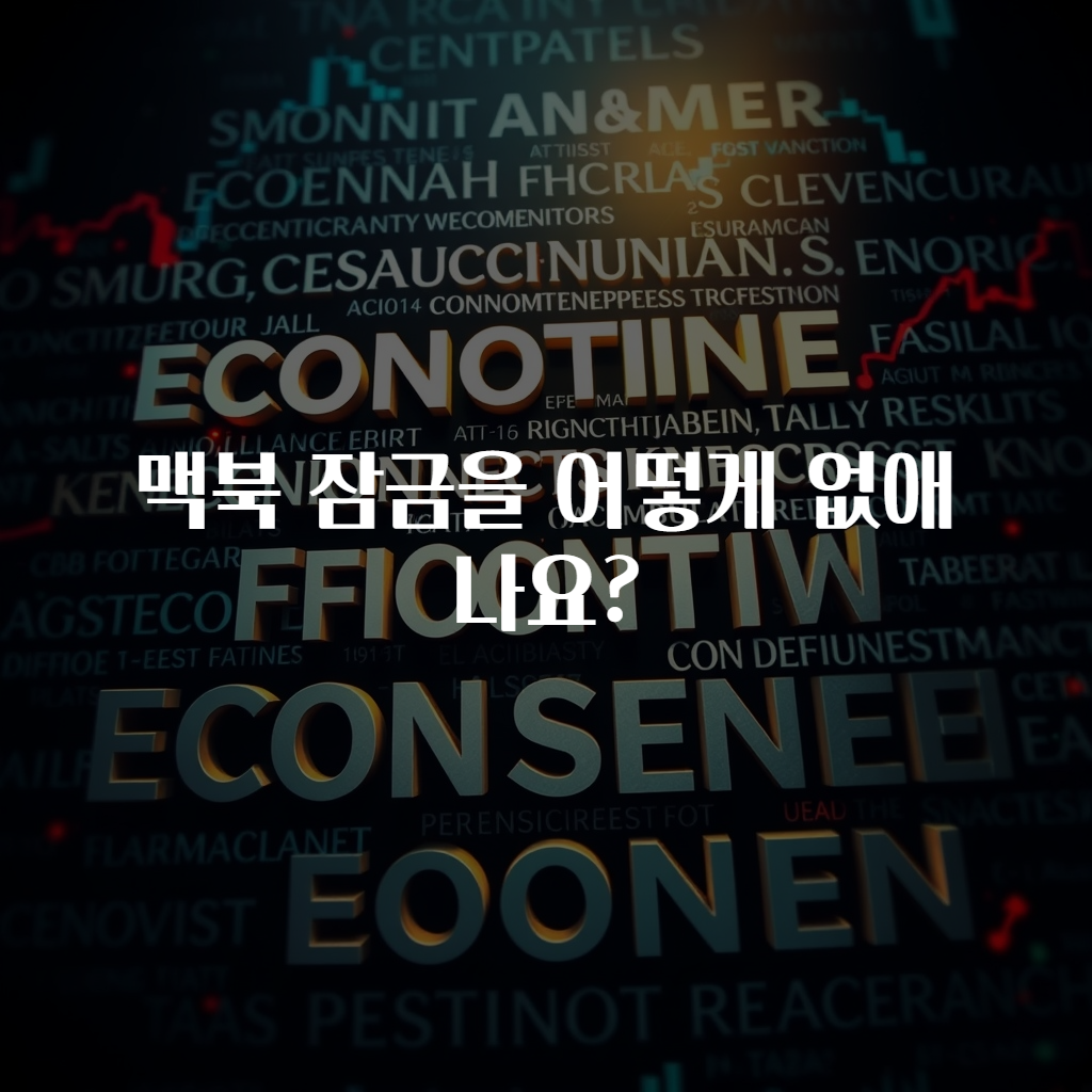 맥북 잠금을 어떻게 없애나요?