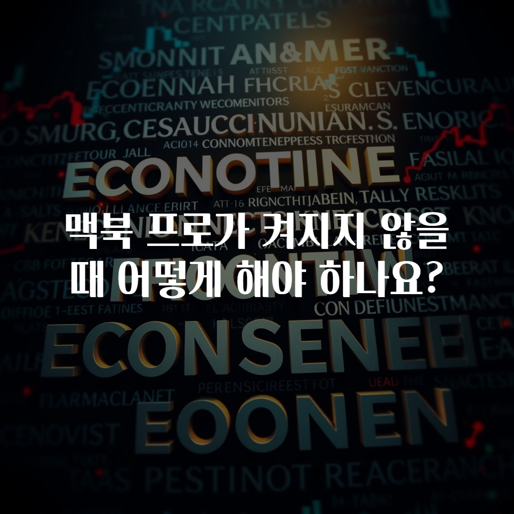 맥북 프로가 켜지지 않을 때 어떻게 해야 하나요?