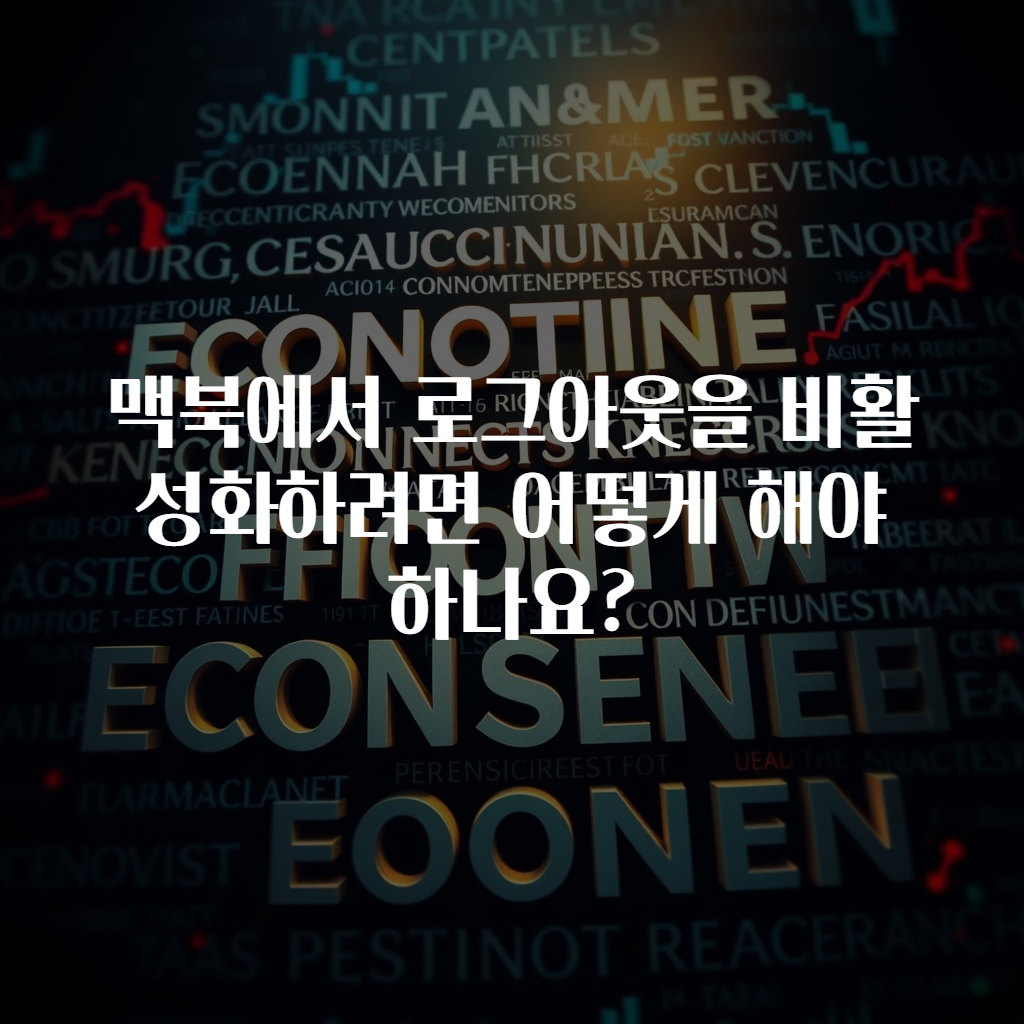 맥북에서 로그아웃을 비활성화하려면 어떻게 해야 하나요?