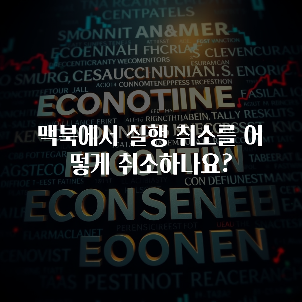 맥북에서 실행 취소를 어떻게 취소하나요?