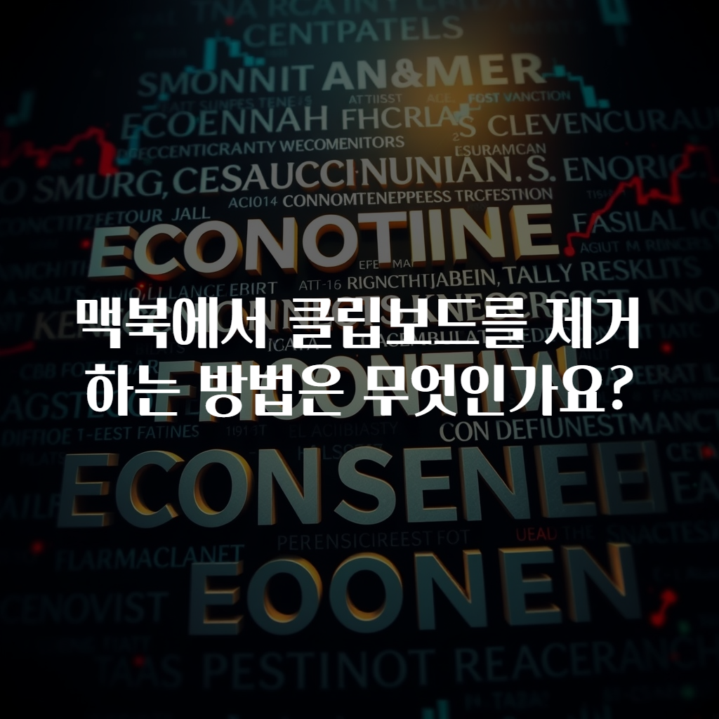맥북에서 클립보드를 제거하는 방법은 무엇인가요?