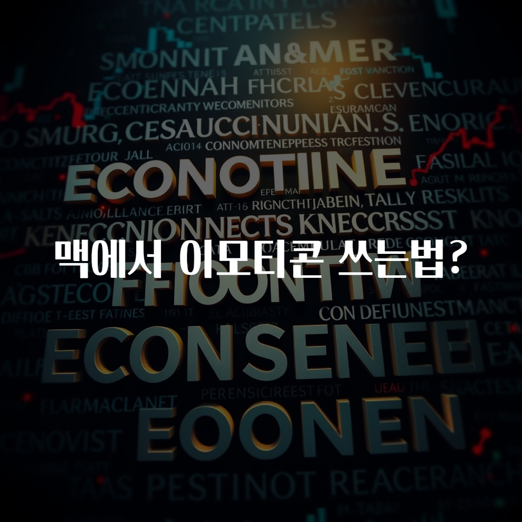 맥에서 이모티콘 쓰는법?
