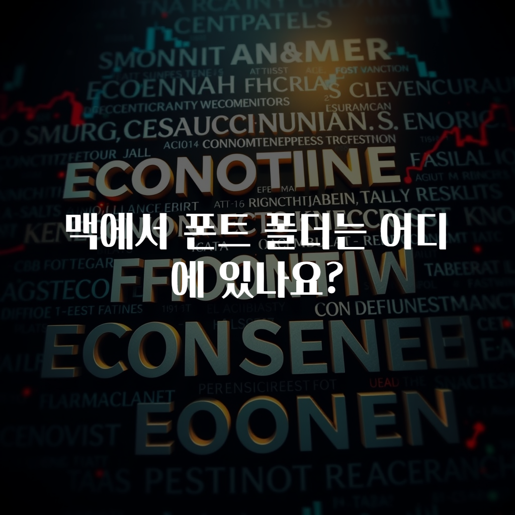 맥에서 폰트 폴더는 어디에 있나요?