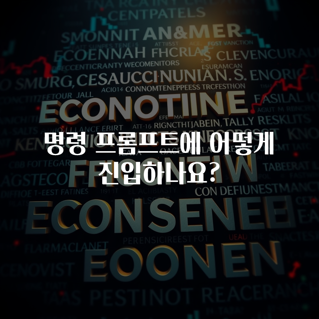 명령 프롬프트에 어떻게 진입하나요?