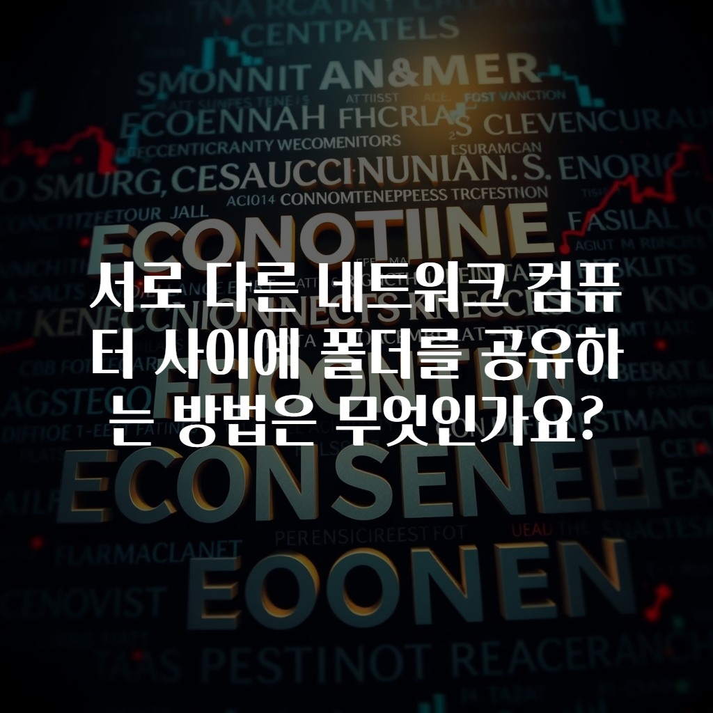 서로 다른 네트워크 컴퓨터 사이에 폴더를 공유하는 방법은 무엇인가요?