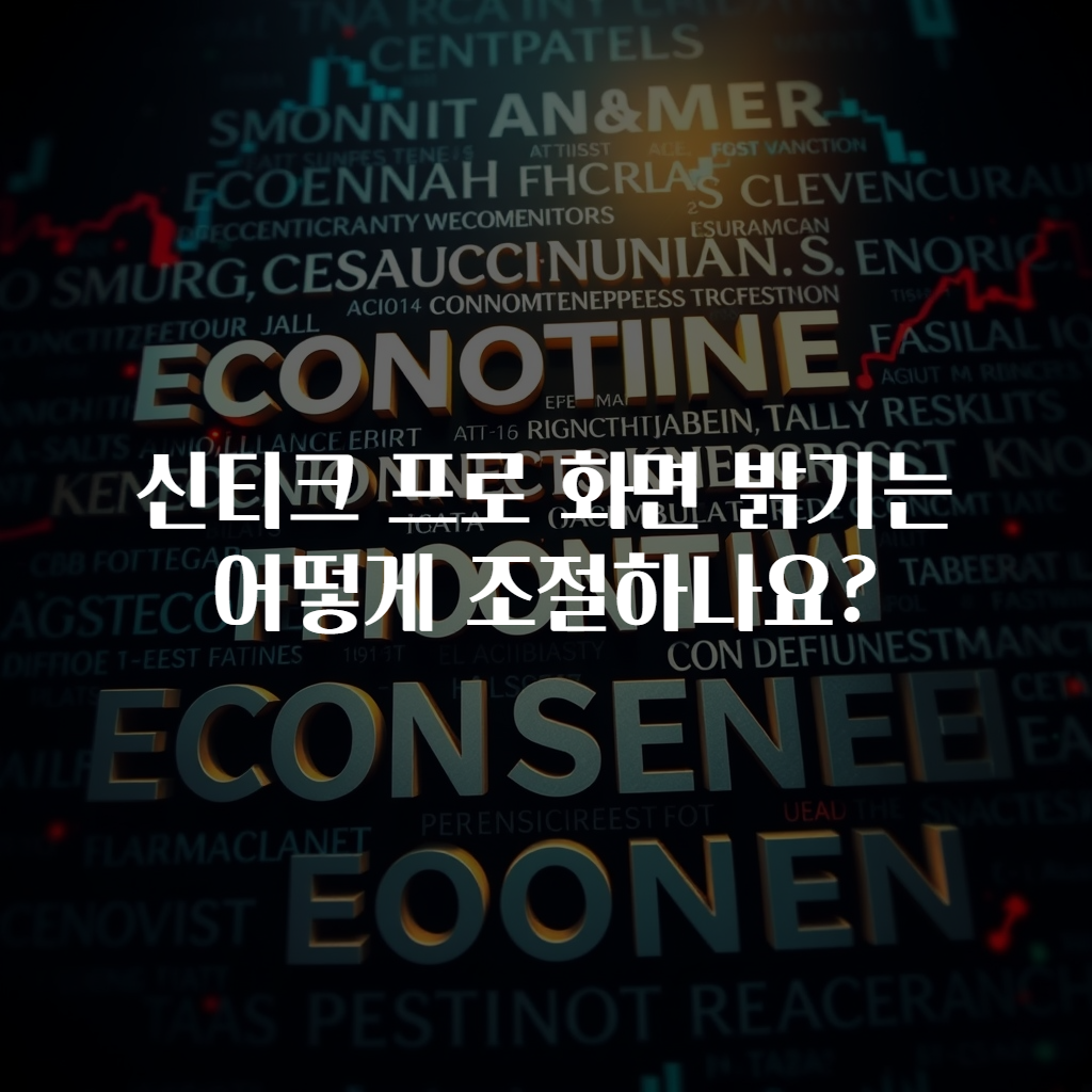 신티크 프로 화면 밝기는 어떻게 조절하나요?