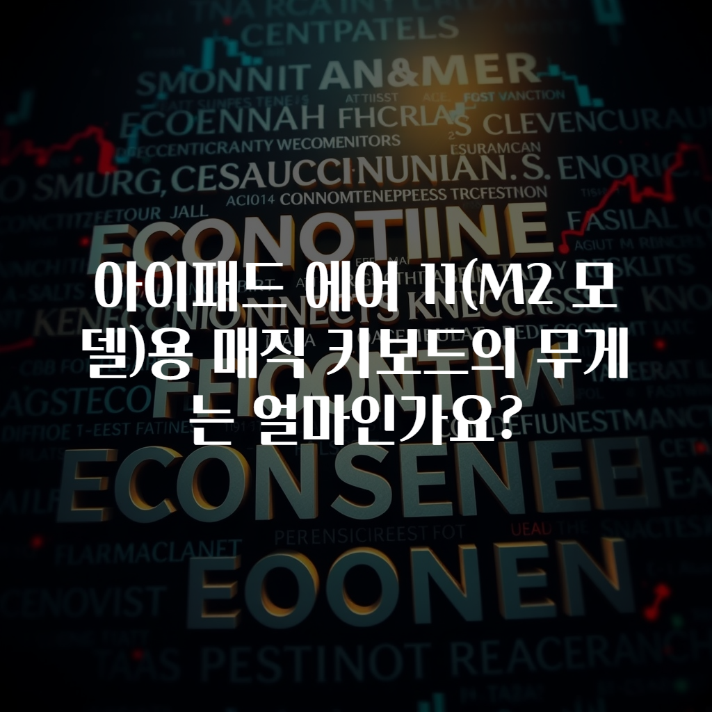 아이패드 에어 11(M2 모델)용 매직 키보드의 무게는 얼마인가요?