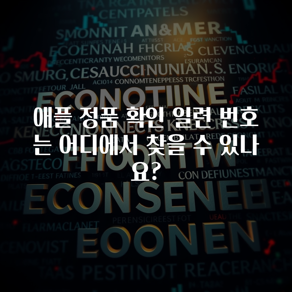 애플 정품 확인 일련 번호는 어디에서 찾을 수 있나요?