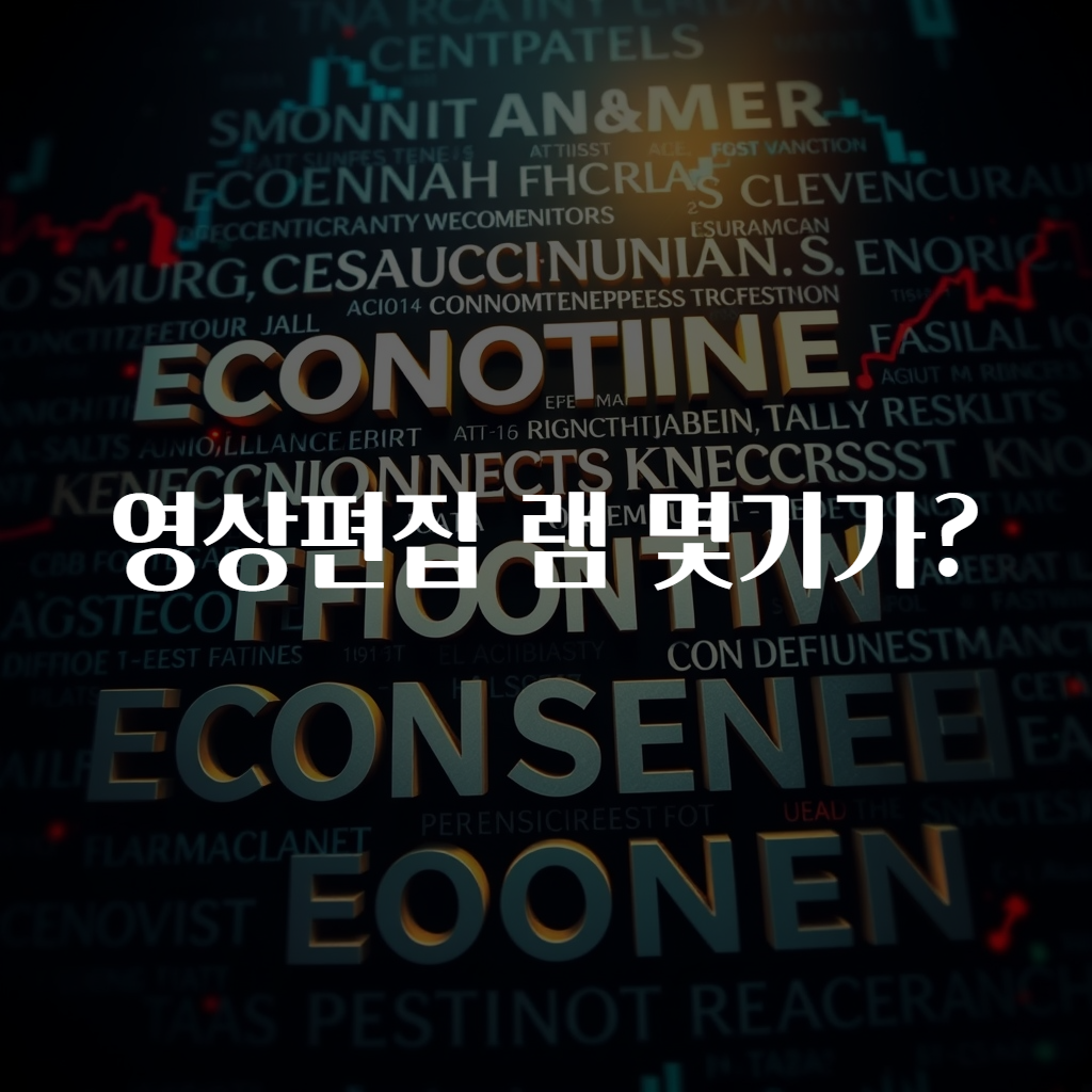 영상편집 램 몇기가?