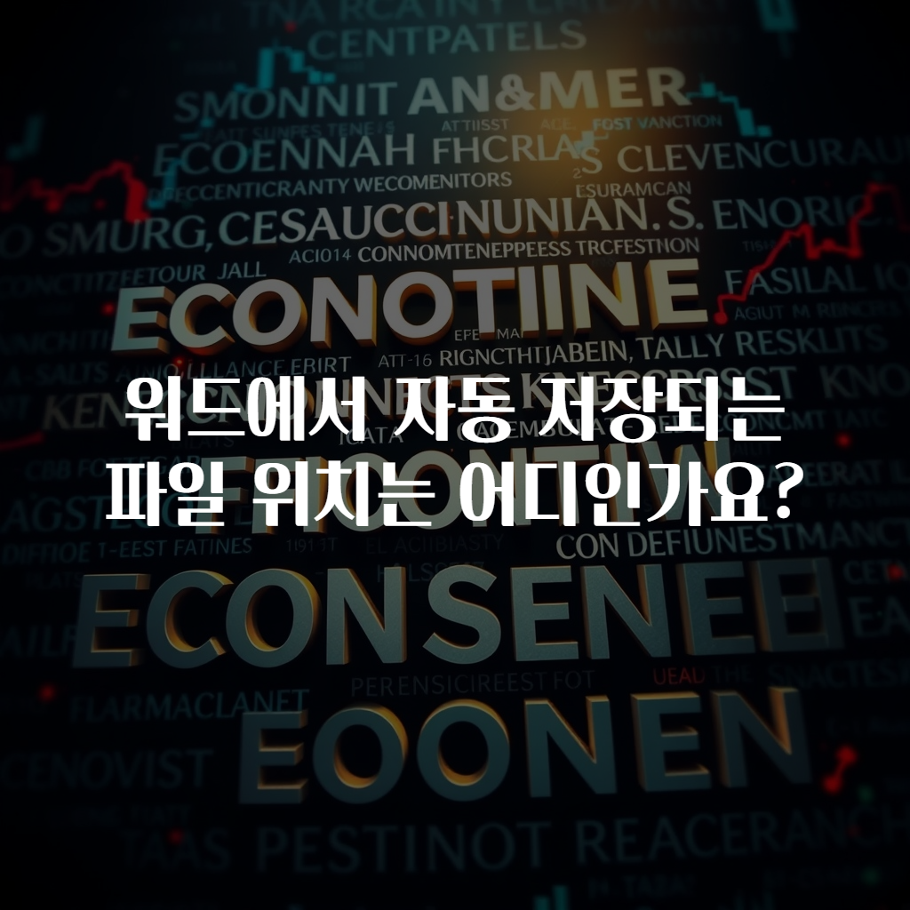 워드에서 자동 저장되는 파일 위치는 어디인가요?
