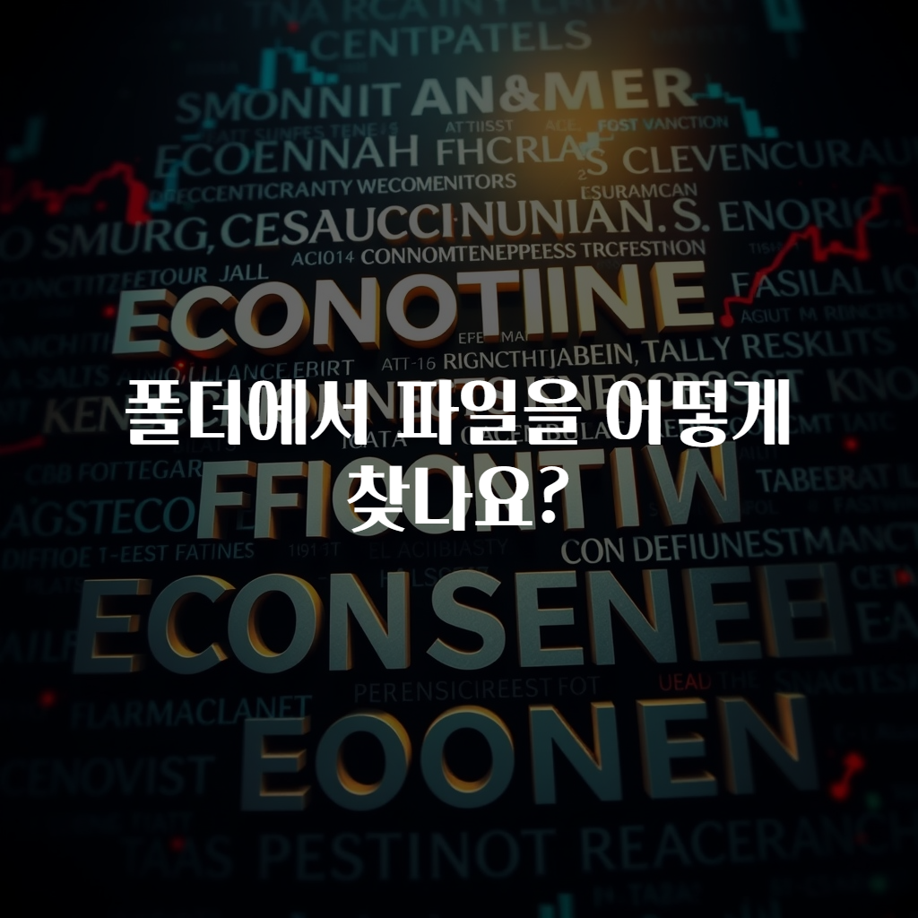 폴더에서 파일을 어떻게 찾나요?
