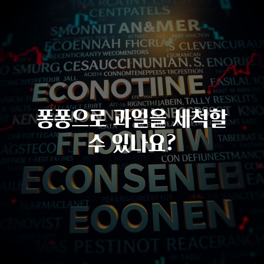 퐁퐁으로 과일을 세척할 수 있나요?