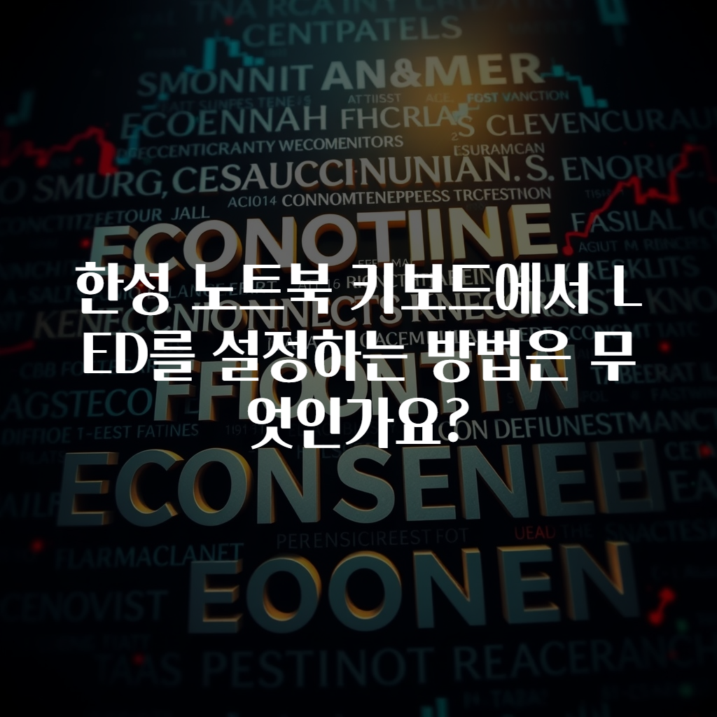 한성 노트북 키보드에서 LED를 설정하는 방법은 무엇인가요?