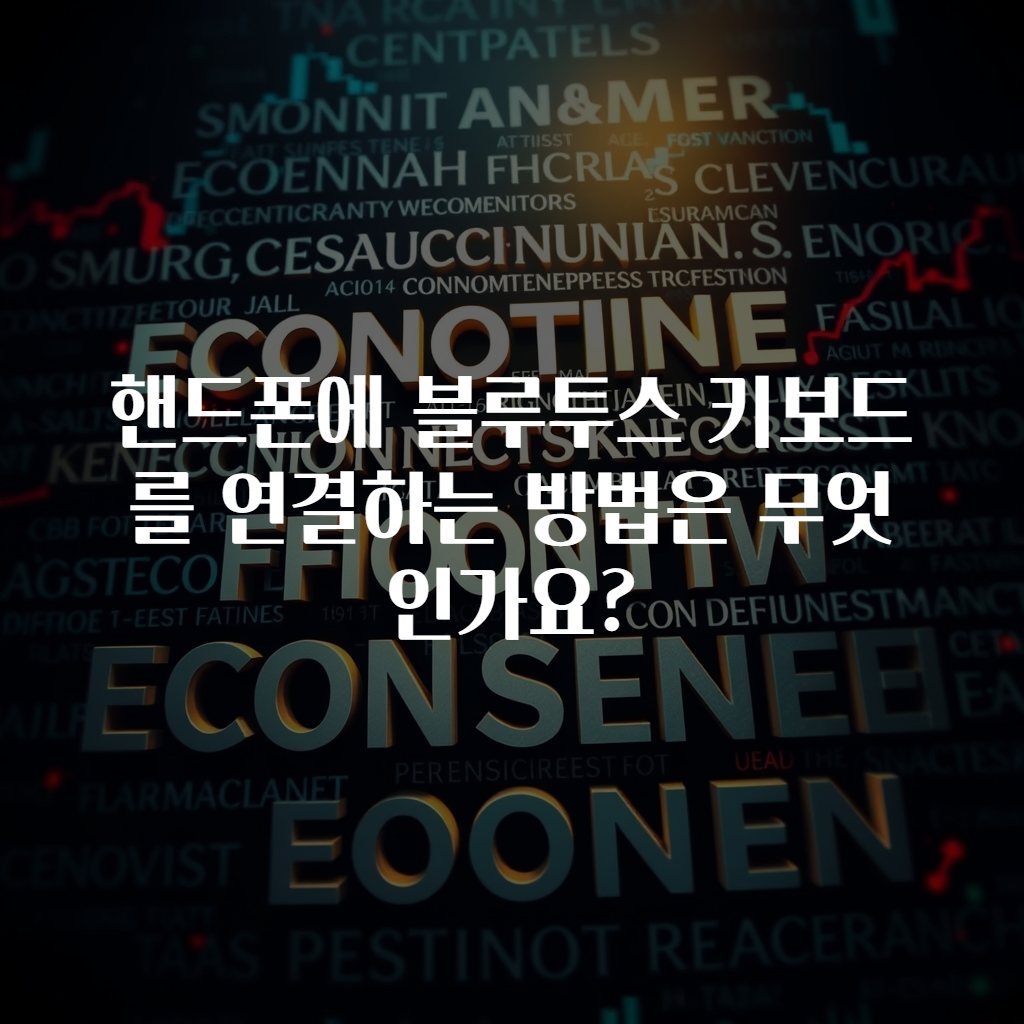 핸드폰에 블루투스 키보드를 연결하는 방법은 무엇인가요?